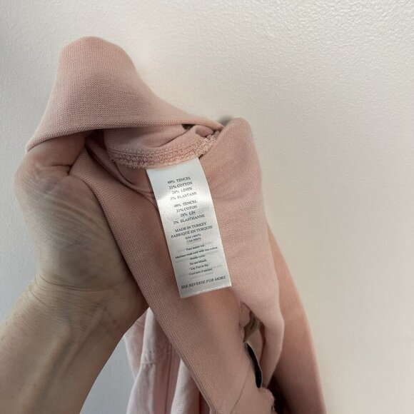 Faherty Arlie Day Linen Blend Jogger Pant in Light Pink Size Medium - Picture 5 of 8